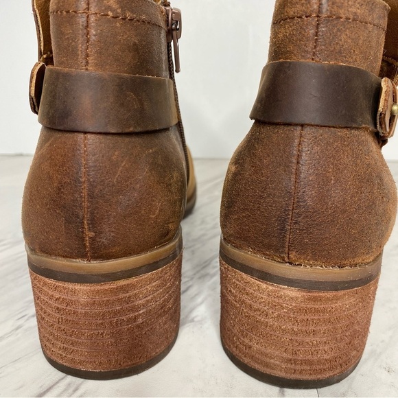 Korks Sonya Brown Leather Bootie 9 1/2 - Picture 4 of 15